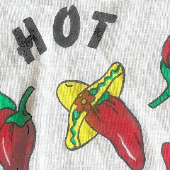 Vintage Red Hot Chili Party Peppers Bandana Made in USA 14193 Party - Picture 4 of 6